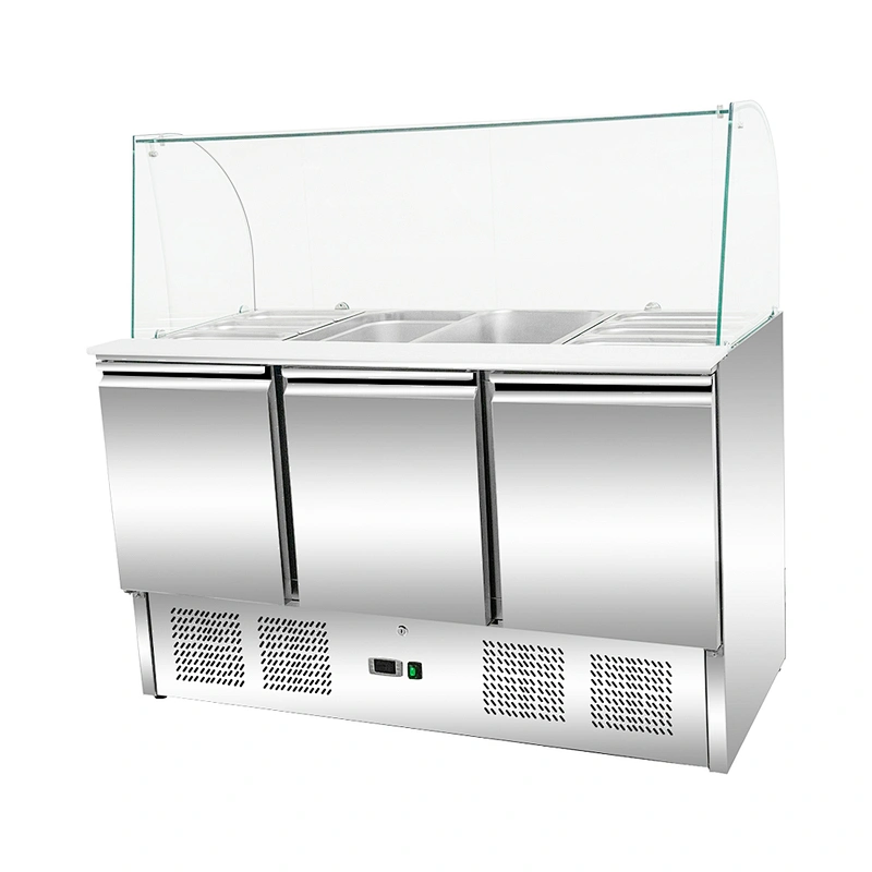 CNJT commercial refrigerator saladette counter